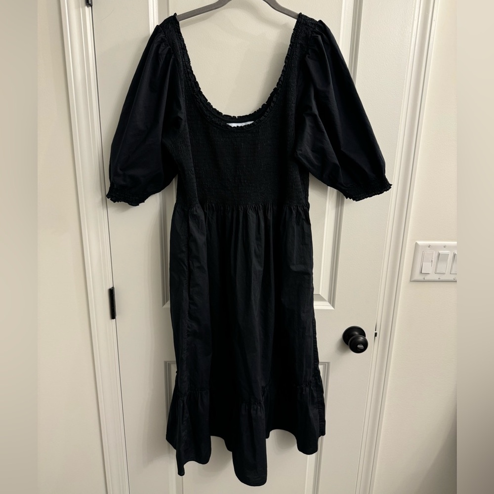 Hill House black cotton Louisa with pockets